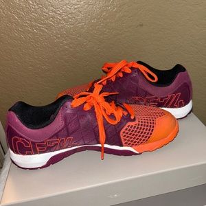 Reebok CrossFit Nano Orange Lace-Up Training Sneakers